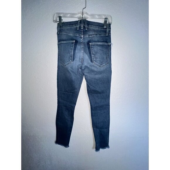 Mcguire Denim Anthropologie Raw Hem Size 24 Distressed Skinny Crop Y1 - Picture 4 of 8